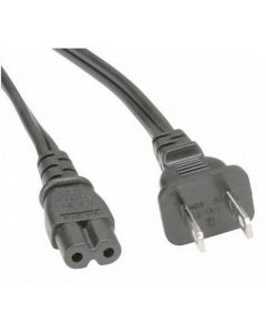 AC Power Cord with C7 & US Style Plug, 6 Ft